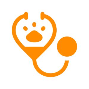 Paw print stethoscope icon