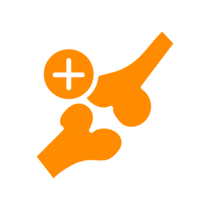 bones with medical cross icon