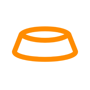 pet food bowl icon