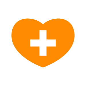 heart with health cross icon