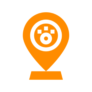 location and paw icon
